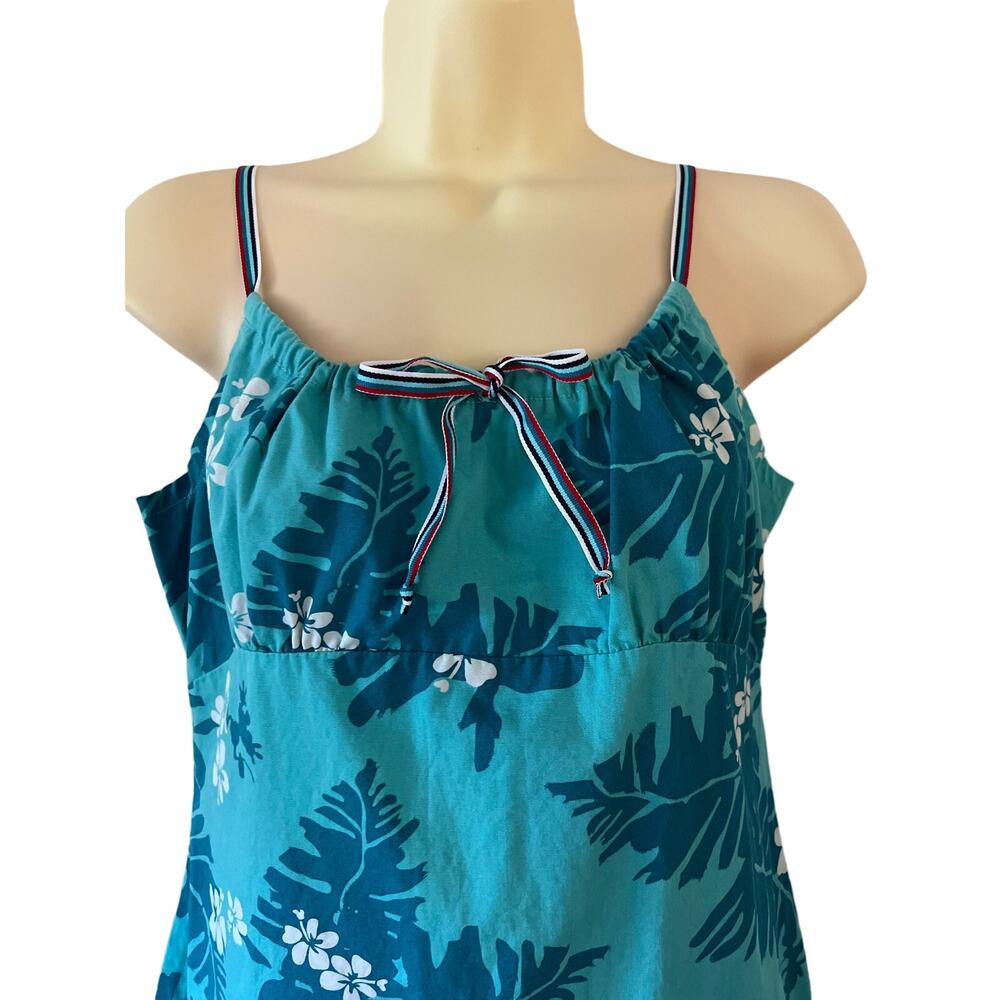 Disney Teal Tropical Print Midi Dress - Picture 2 of 10